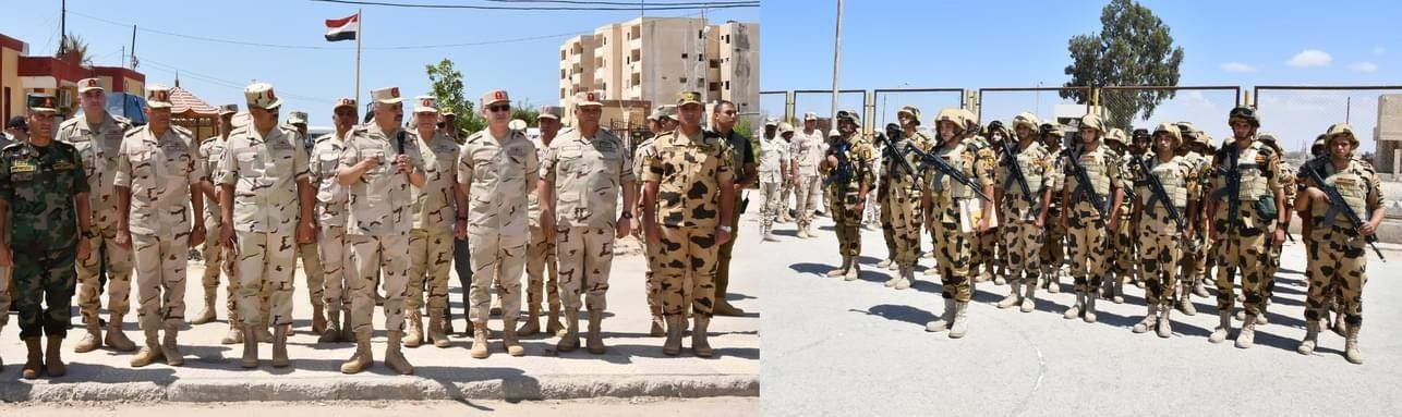 محدث بالفيديو والصور: رئيس أركان الجيش المصري يُجري زيارة مفاجئة للحدود مع قطاع غزة