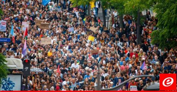 110 آلاف شخص تظاهروا في فرنسا ضد رئيس الوزراء الجديد ميشال بارنييه