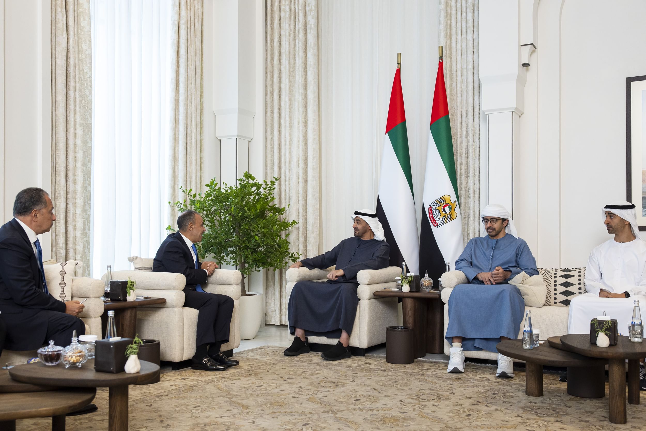 الخليج اليوم .. رئيس الدولة يستقبل وزير الخارجية المصري