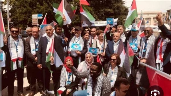 وقفة تصامنية بجنيف تنديدا بالعدوان الاسرائيلي على غزة