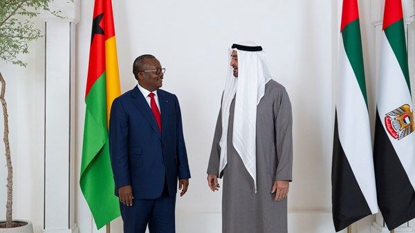 رئيس الدولة ورئيس غينيا بيساو يبحثان علاقات التعاون بين البلدين