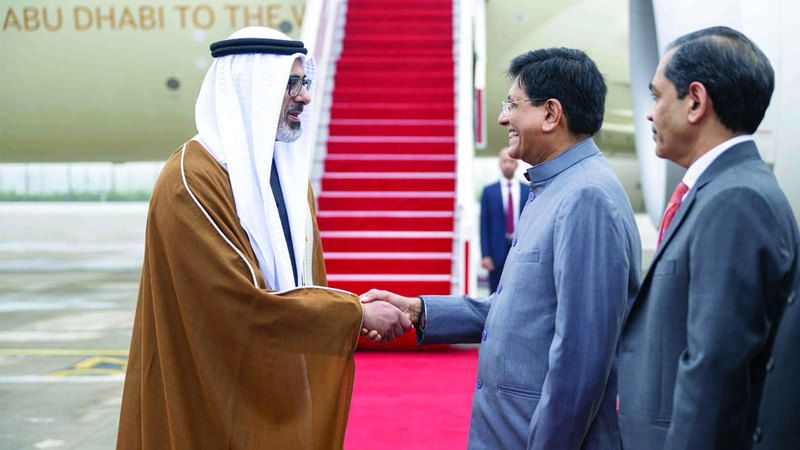 الامارات | ولي عهد أبوظبي يصل إلى نيودلهي