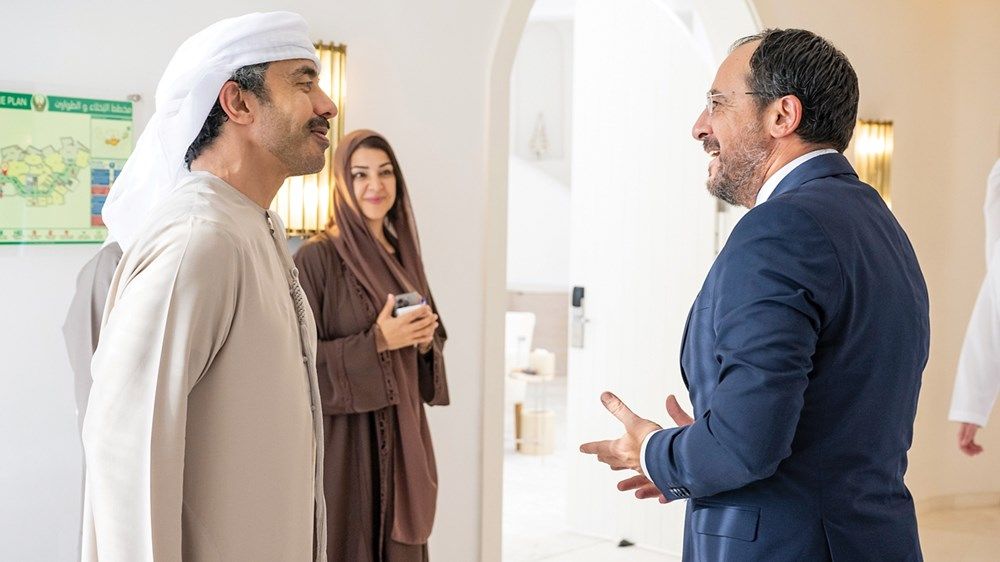 رئيس الدولة والرئيس القبرصي: أهمية الوقف الفوري لإطلاق النار في قطاع غزة
