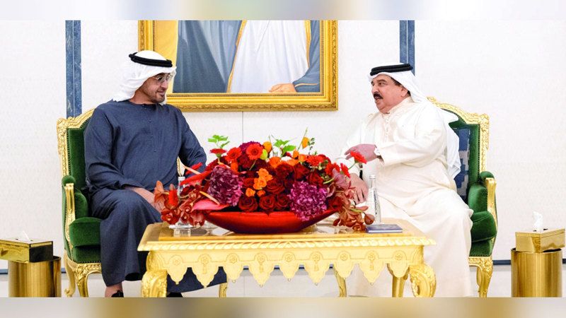 الامارات | رئيس الدولة وملك البحرين يبحثان تعزيز العمل المشترك