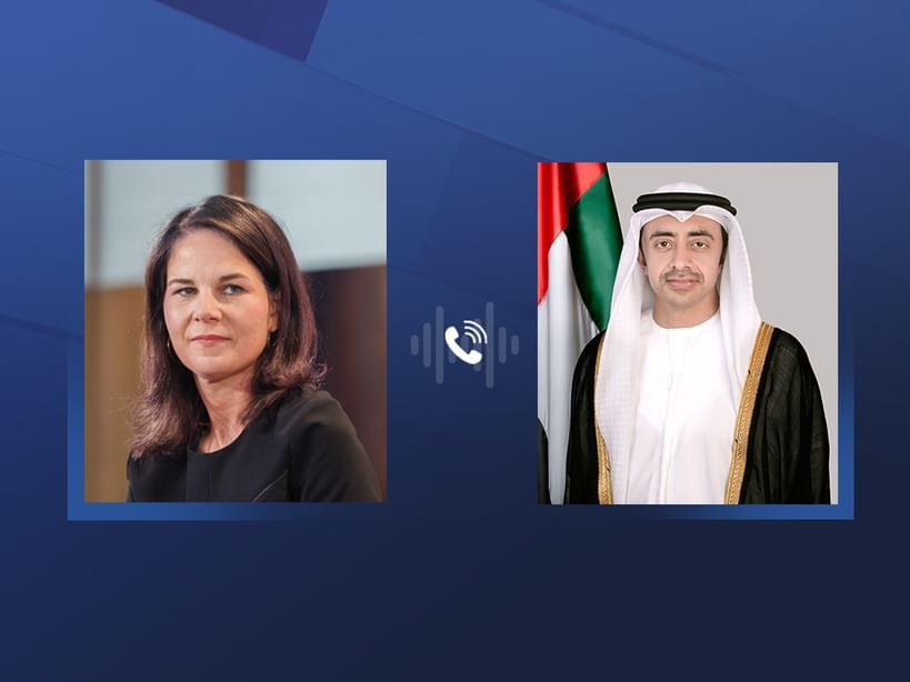 الامارات | عبدالله بن زايد ووزيرة خارجية ألمانيا يبحثان هاتفيا علاقات التعاون والشراكة بين البلدين