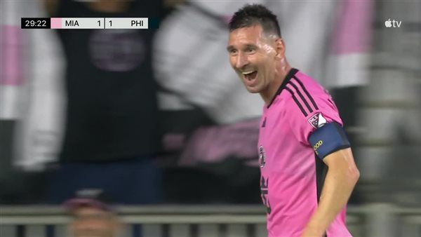 ميسي يسجل هدفين في 5 دقائق بمباراة إنتر ميامي وفيلادلفيا