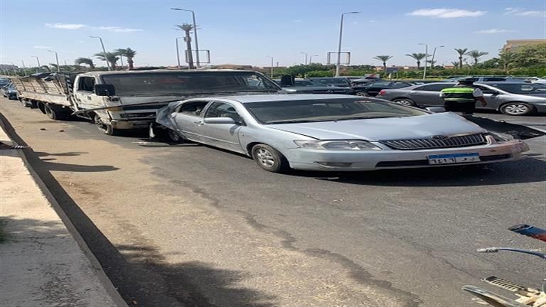 نجاة طلاب أكاديمية الشرطة من الموت في حادث تصادم بالشيخ زايد