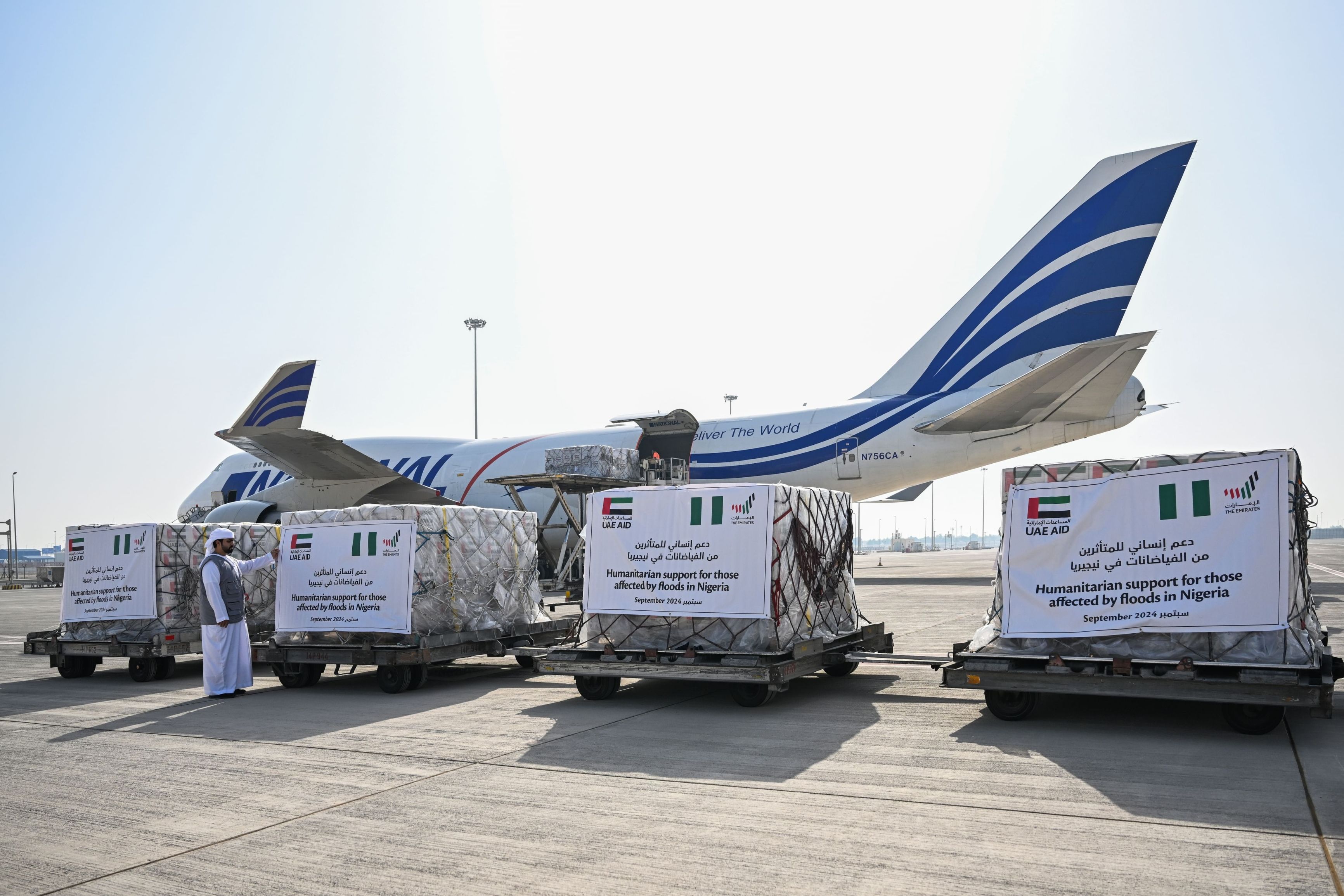 الخليج اليوم .. الإمارات ترسل طائرة تحمل 50 طناً من الإمدادات الغذائية إلى نيجيريا لمساعدة المتضررين من الفيضانات