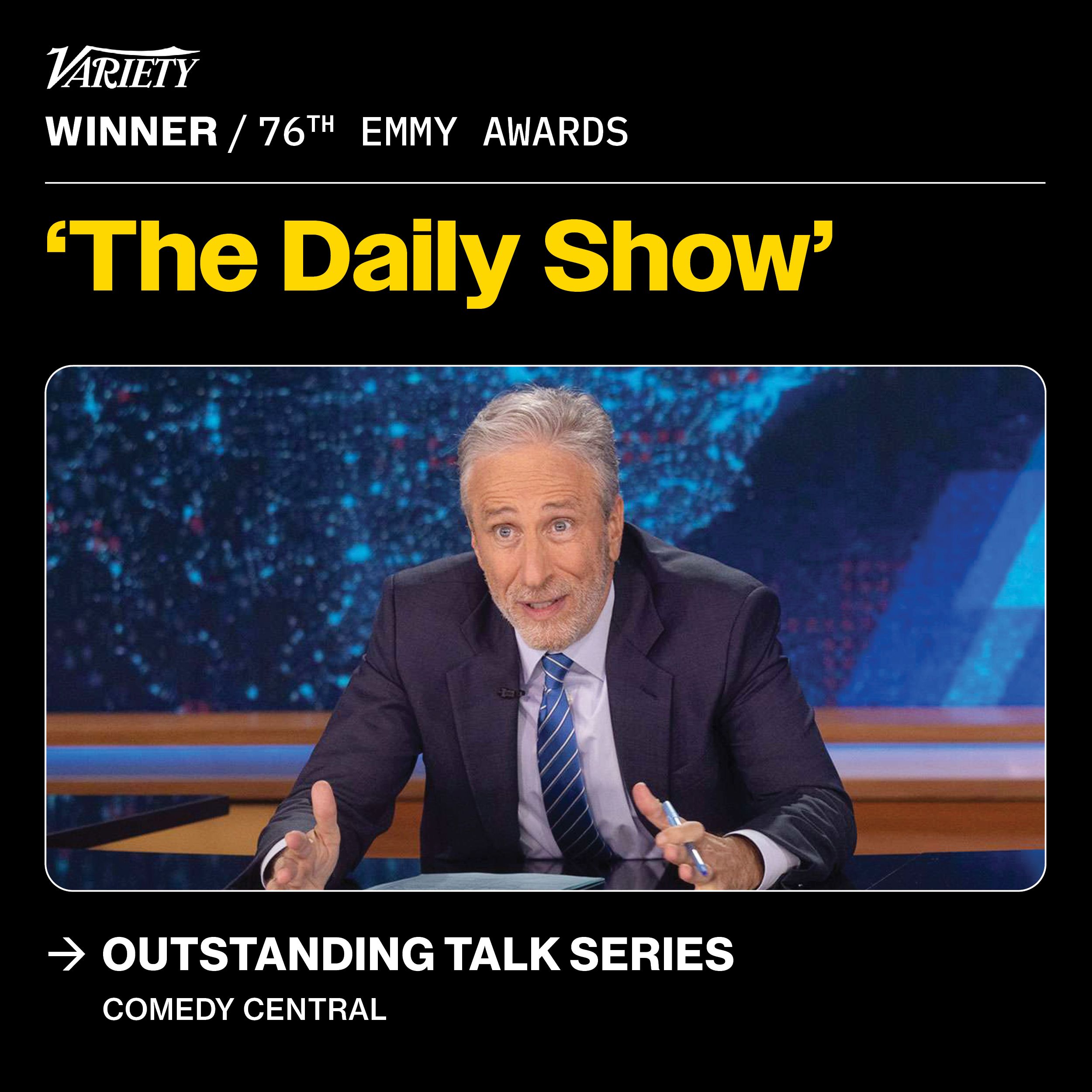 The Daily Show أفضل برنامج حواري في الإيمي الـ 76