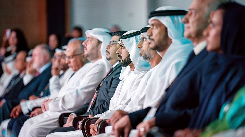 خليفة بن طحنون يحضر افتتاح المعرض والمؤتمر العالمي للمرافق
