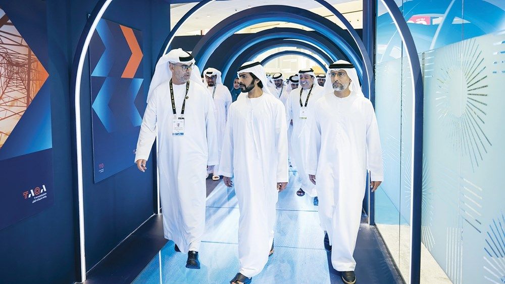 خليفة بن طحنون يحضر افتتاح المعرض والمؤتمر العالمي للمرافق