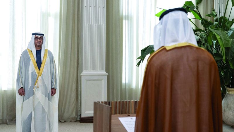الامارات | أمام رئيس الدولة.. سفيرا الإمارات لدى كندا والبرتغال يؤديان اليمين القانونية