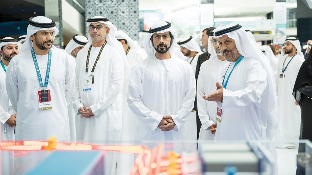 خليفة بن طحنون يحضر افتتاح المعرض والمؤتمر العالمي للمرافق