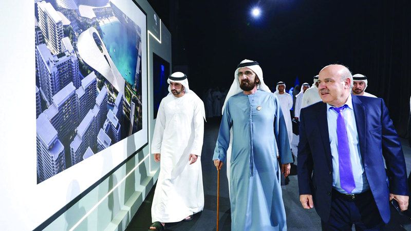 الامارات | محمد بن راشد يطلع على مشروع  «الحي الثقافي» في دبي الجنوب