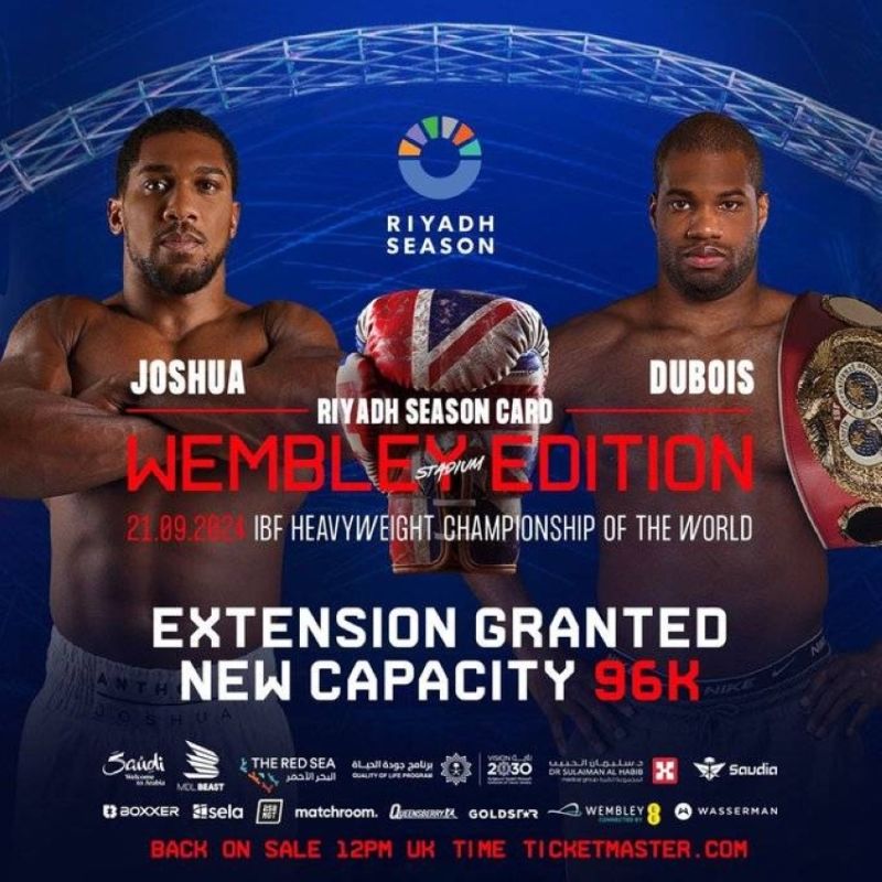 انطلاق تدريبات الملاكمين في نزال Riyadh Season Card Wembley Edition