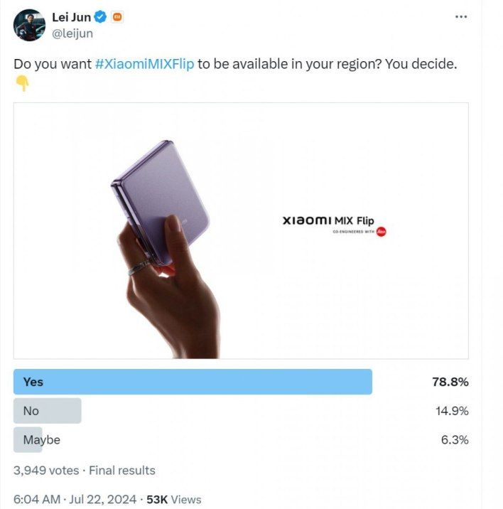 تكنولوجيا: ‏Lei Jun يؤكد إطلاق هاتف Xiaomi Mix Flip عالميًا في وقت لاحق من هذا الشهر