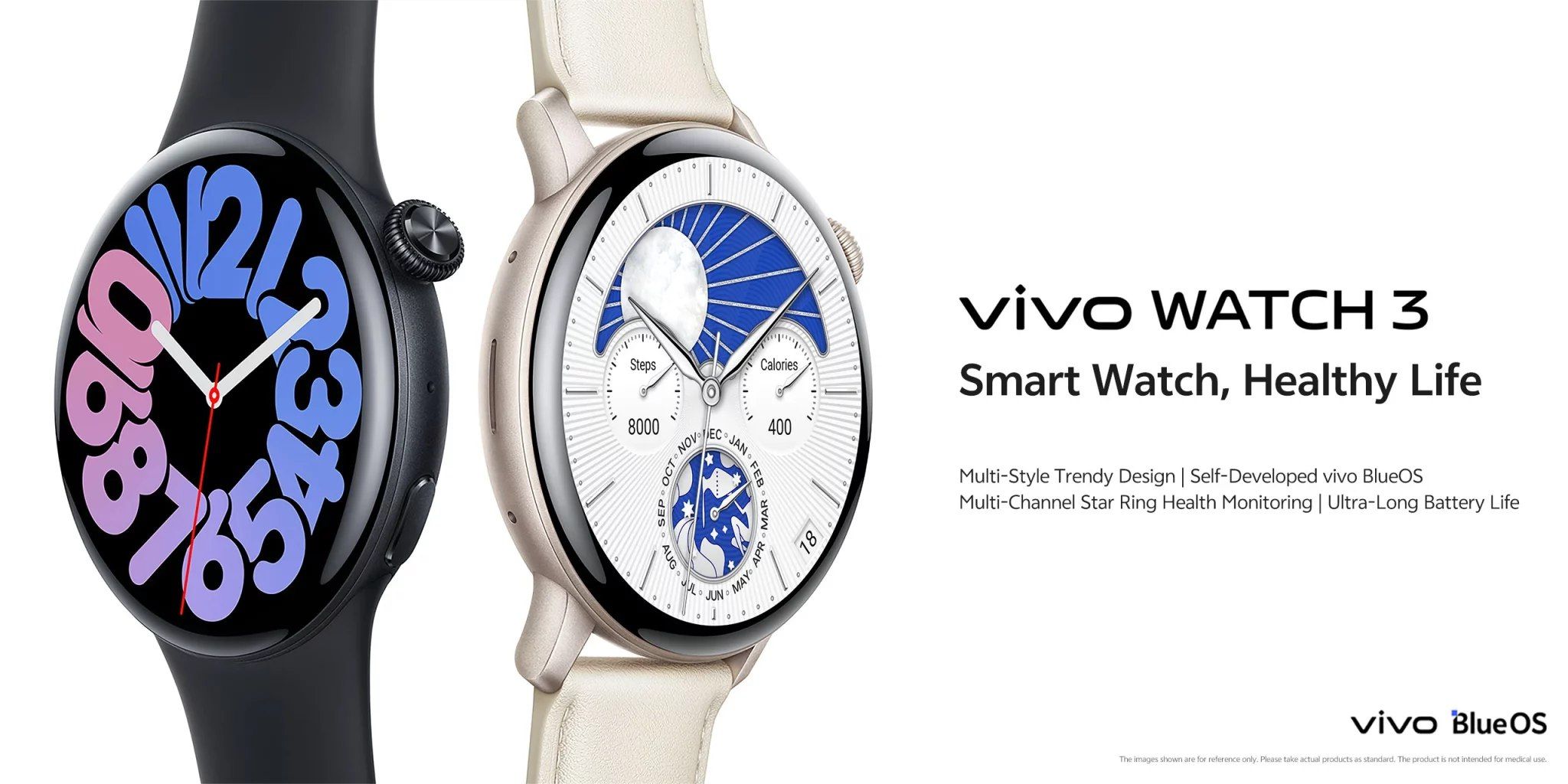 تكنولوجيا: ساعة Vivo Watch 3 أصبحت عالمية مع نظام BlueOS ومتتبع الصحة متعدد القنوات وعمر بطارية يصل إلى 16 يومًا