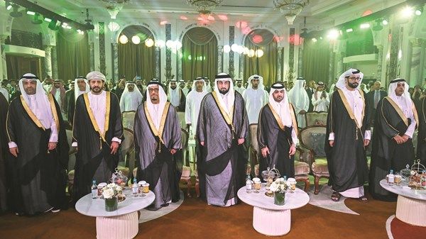 أحمد بن محمد يحضر الاحتفال باليوم الوطني السعودي في دبي