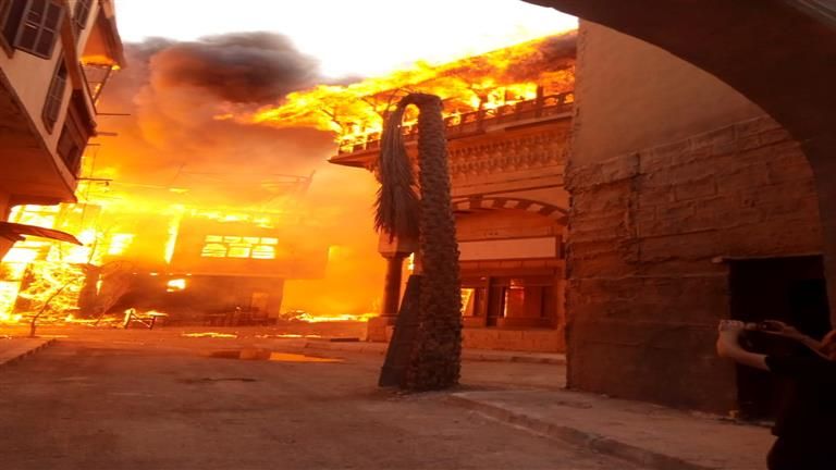 مصدر أمني: ارتفاع مصابي حريق مدينة الإنتاج الإعلامي إلى 7 حالات