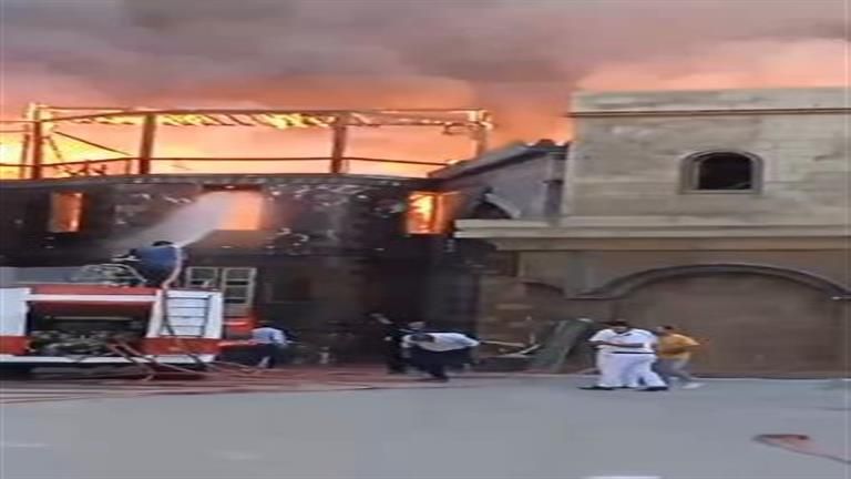 حريق مدينة الإنتاج الإعلامي.. سحابة دخان تغطي سماء أكتوبر (صور)