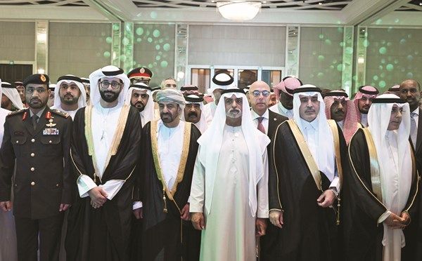 نهيان بن مبارك يحضر حفل السفارة السعودية