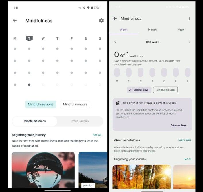تكنولوجيا: ‏Fitbit تعيد تصميم صفحات الإحصائيات الخاصة بدرجات إدارة التوتر والحالة المزاجية