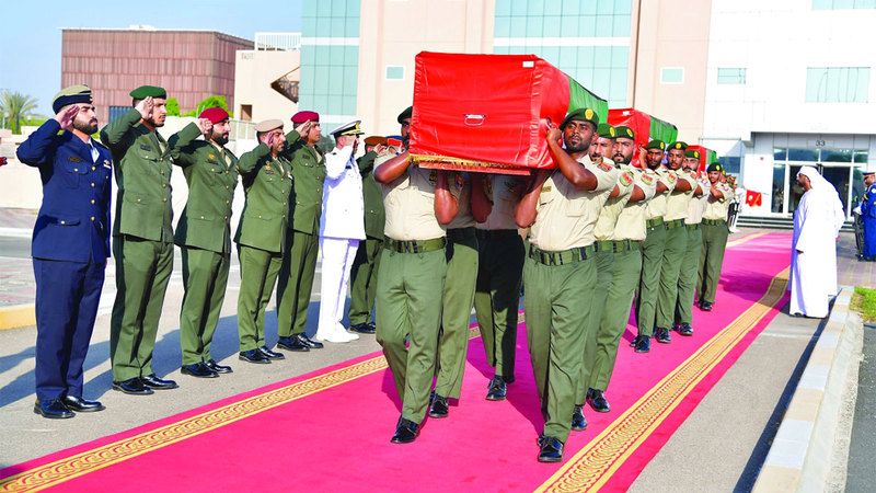 الامارات | جنازة عسكرية لشهداء الوطن