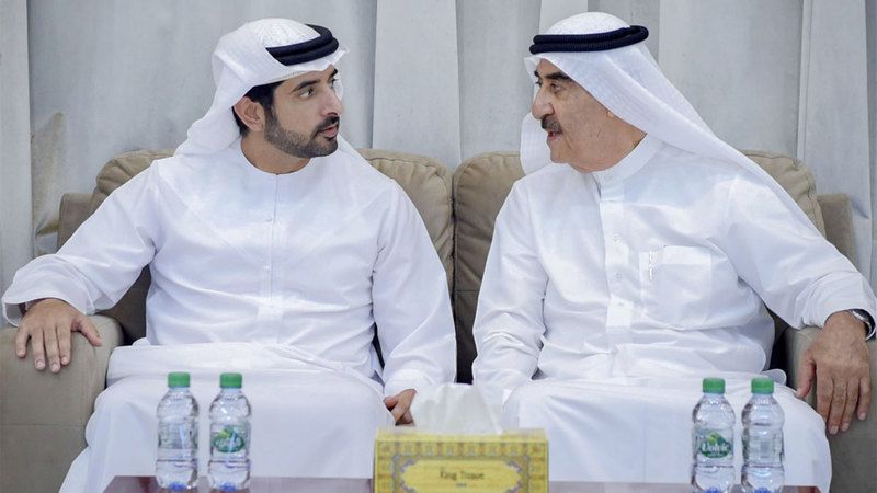 الامارات | حاكم أم القيوين يتقبل تعازي حمدان بن محمد  وأحمد بن محمد في وفاة عبدالله بن أحمد المعلا