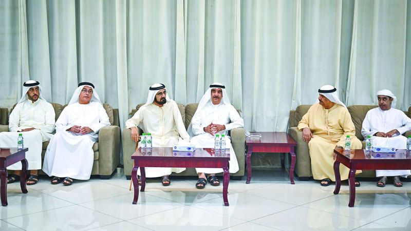 الامارات | محمد بن راشد يعزي سعود المعلا في وفاة عبدالله بن أحمد المعلا