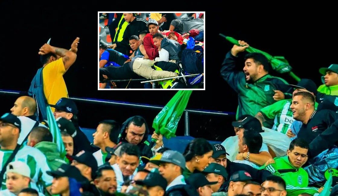 الامارات | شجار بالسكاكين والعصي.. مشاهد صادمة من مدرجات الدوري الكولومبي (فيديو)