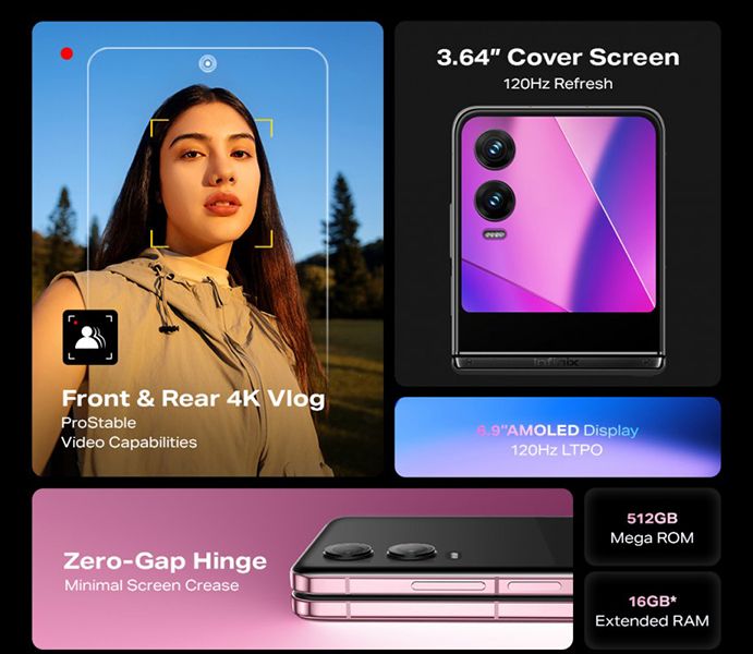 تكنولوجيا: Infinix تكشف عن أول هاتف قابل للطي Zero Flip