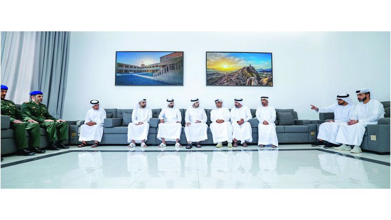 الامارات | حمدان بن محمد يقدم واجب العزاء في شهداء الوطن