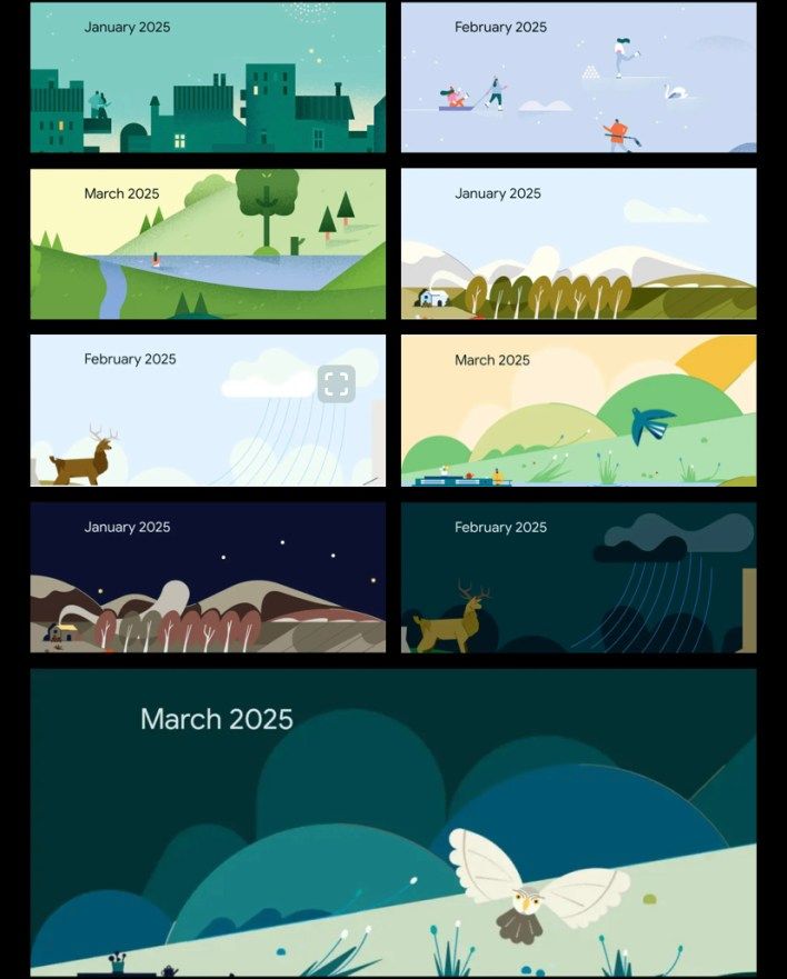 تكنولوجيا: طرح الرسوم التوضيحية الجديدة لتقويم جوجل مع الوضع الداكن