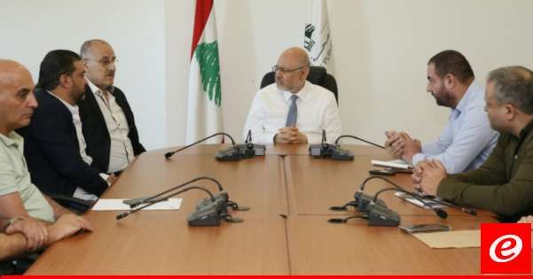 وزير الصحة عرض مع وفد من مدراء مستشفيات الجبل وراشيا اوضاع النازحين في حضور عبد الله