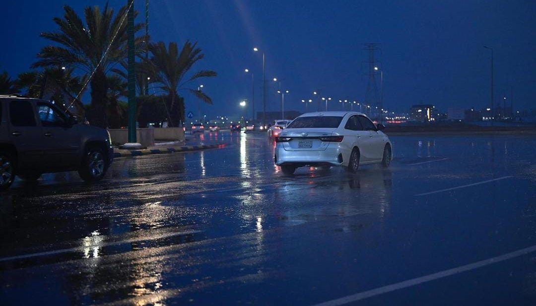 لقطات للأمطار الغزيرة على منطقة جازان