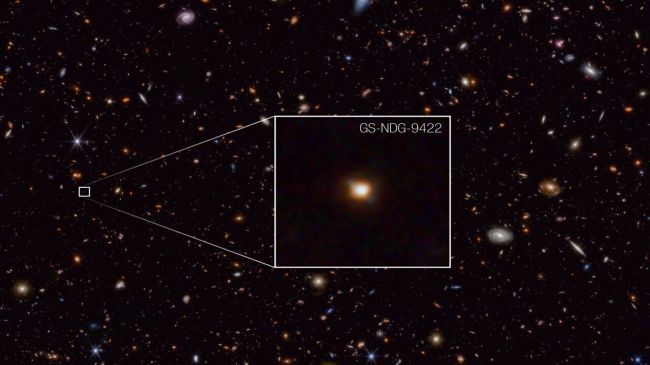 تلسكوب "جيمس ويب" يكتشف مجرة قديمة ذات سحابة ساطعة من الغاز