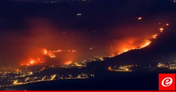 القناة 12: حرائق في مستوطنات شمالي إسرائيل إثر سقوط صواريخ لحزب الله ورجال الإطفاء يعملون على إخمادها