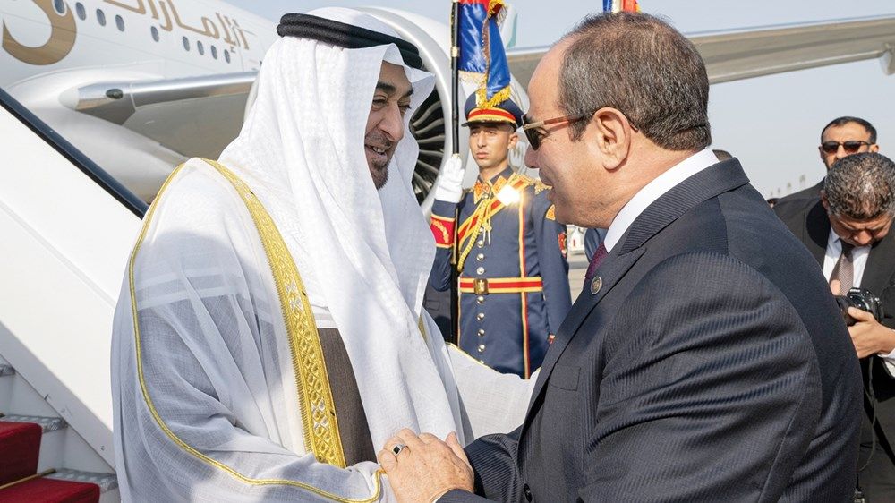 محمد بن زايد والسيسي: علاقاتنا عميقة.. ومسارات جديدة للتعاون