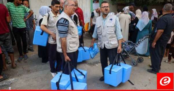 منظمة الصحة تخطط لبدء الجولة الثانية من التطعيم ضد شلل الأطفال في غزة خلال 10 أيام