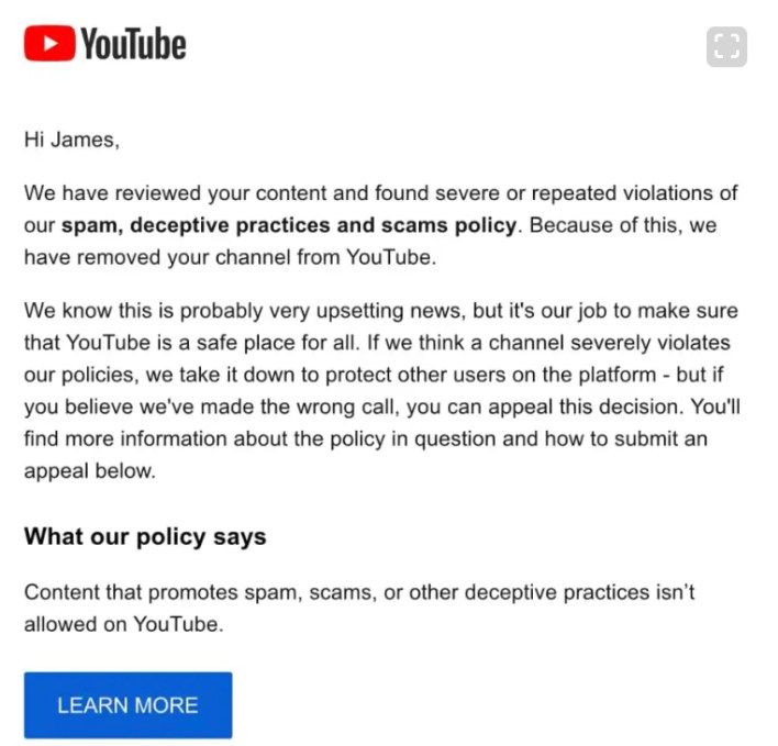 تكنولوجيا: YouTube يصلح مشكلة حظر الحسابات غير المقصودة وإزالة القنوات