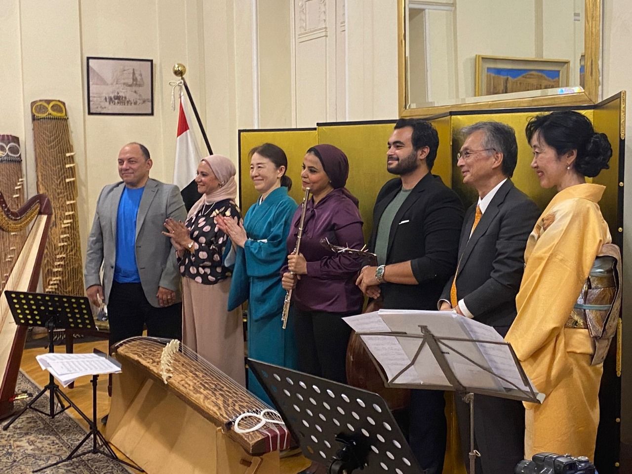 الهارب الياباني التقليدى "كوتو" يتعانق مع العود العربى فى أمسيات موسيقية بالقاهرة