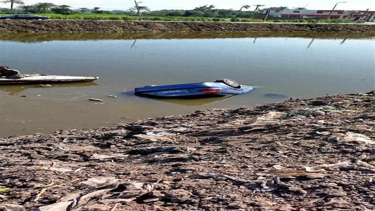 جثة ومصابان في سقوط سيارة ملاكي بترعة المريوطية