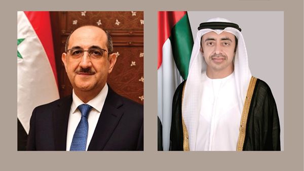 عبدالله بن زايد يهنئ وزير خارجية سوريا.. ويبحثان علاقات البلدين