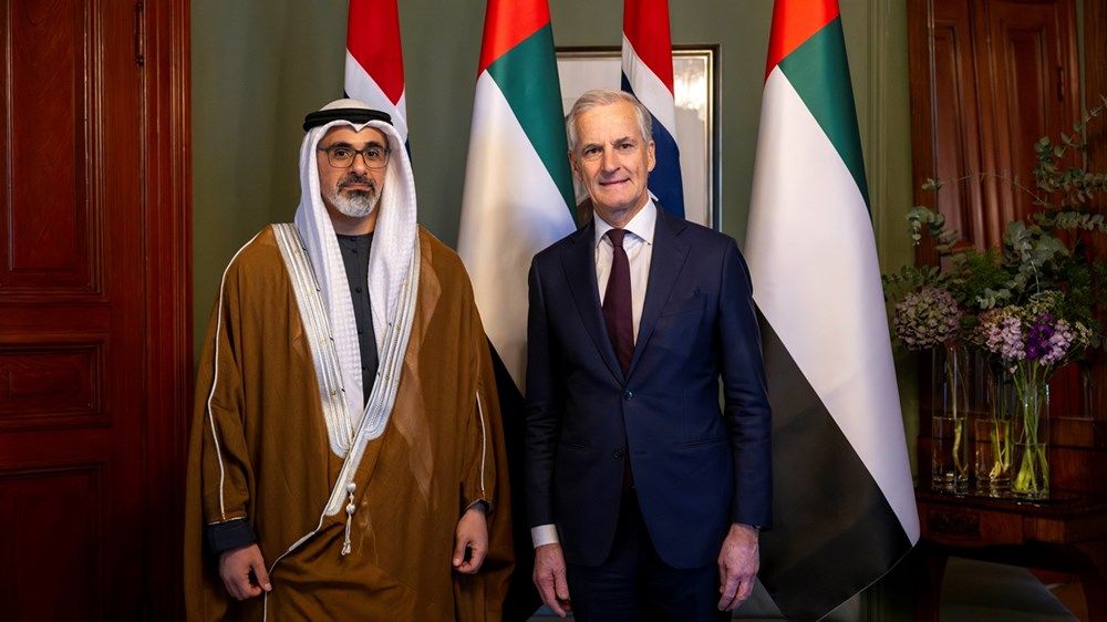 ولي عهد أبوظبي يلتقي رئيس وزراء مملكة النرويج