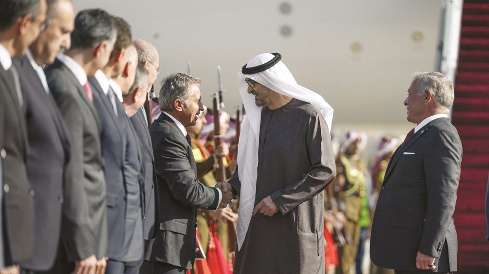 رئيس الدولة: الشراكة تجسد خصوصية العلاقات بين الإمارات والأردن