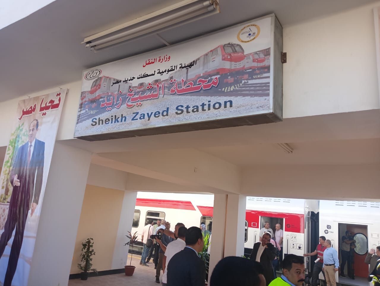 أول قطار ركاب يعبر لسيناء على خط الفردان بئر العبد