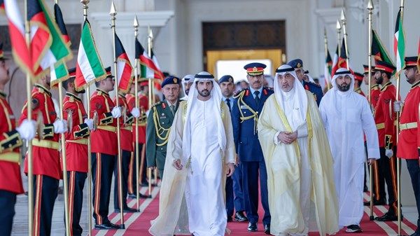 حمدان بن محمد يغادر الكويت في ختام زيارة رسمية