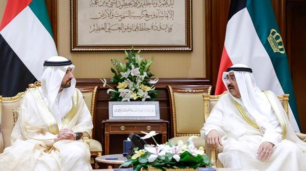 حمدان بن محمد يلتقي أمير دولة الكويت