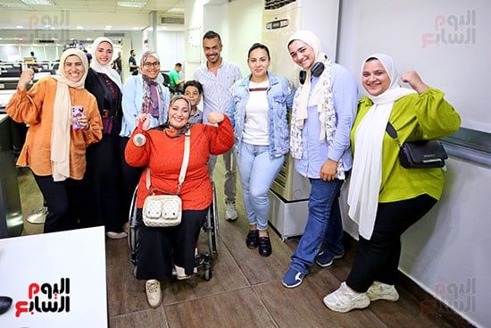 زغرودة الفرحة.. نادية فكرى تحتفل بذهبية باريس فى صالة الخليج 365 (فيديو)