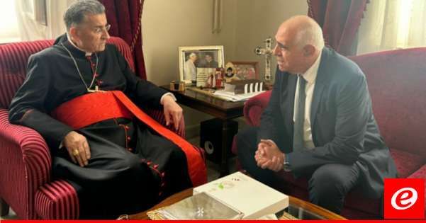 القصيفي التقى الراعي: الترتيبات قائمة لعقد القمة الروحية في بكركي يوم الأربعاء المقبل